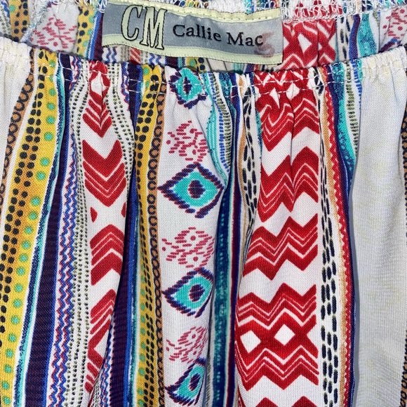 Anthropologie Callie Mac Women’s Aztec Off The Shoulder Top - Picture 4 of 4